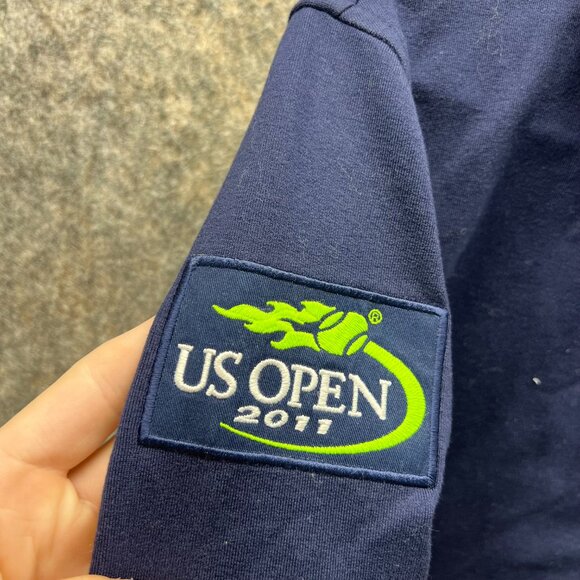 Vintage Ralph Lauren Jacket Women Small Blue US Open 2011 Tennis Bomber Big Pony - Picture 2 of 11